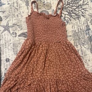 LITTLE SLEEPIES DRESS: BROWN CHEETAH (Size 3T)